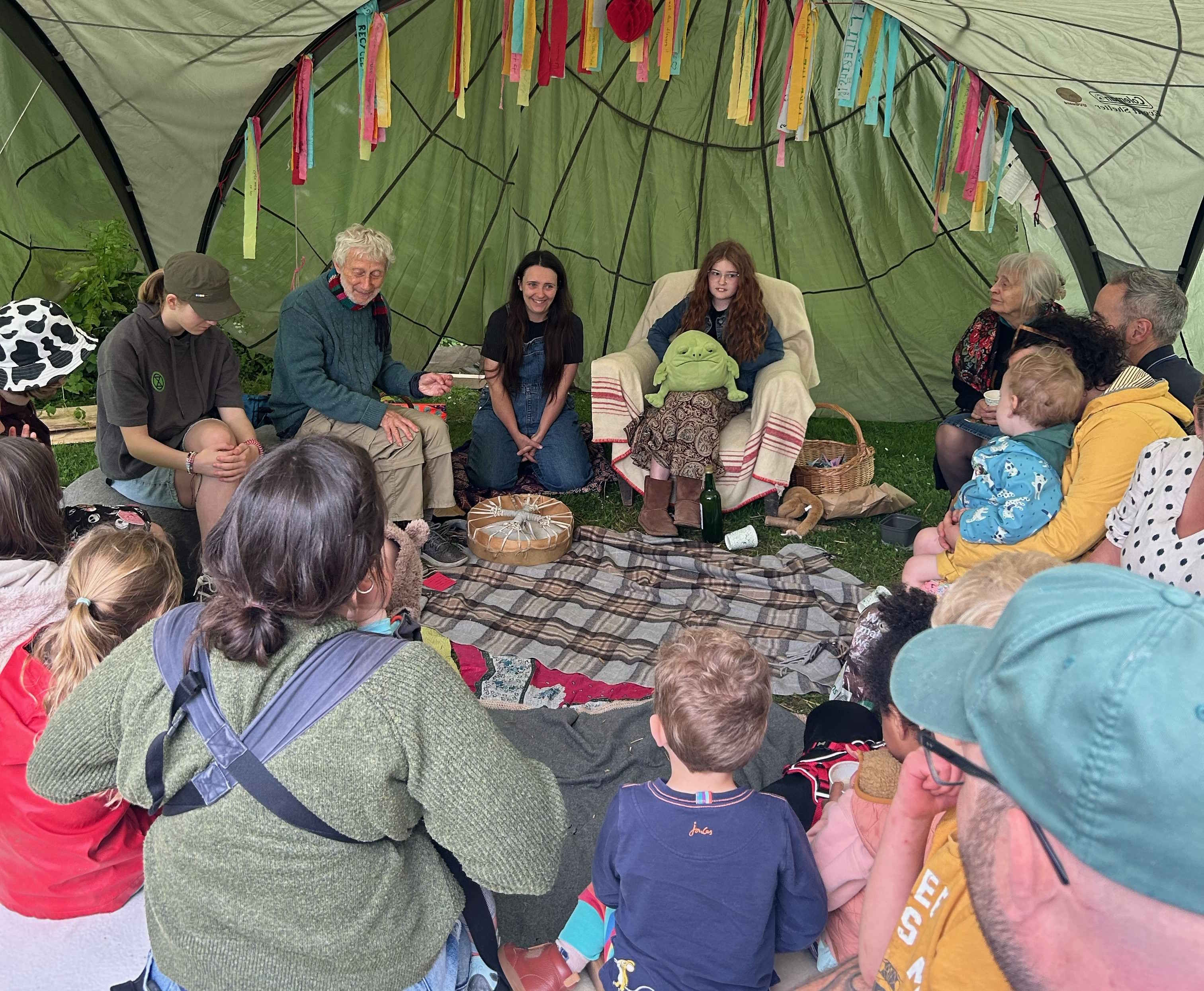 Story telling at Hellen's festival