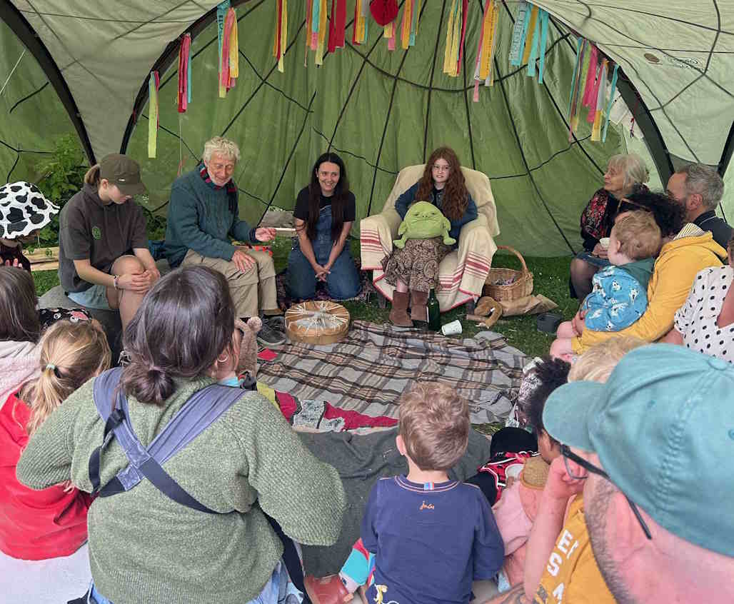 Story telling at Hellen's festival